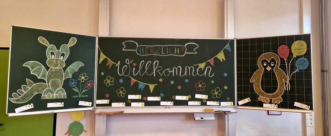 Tafel bemalt zur Einschulung&nbsp;&copy;&nbsp;Ilsetalschule