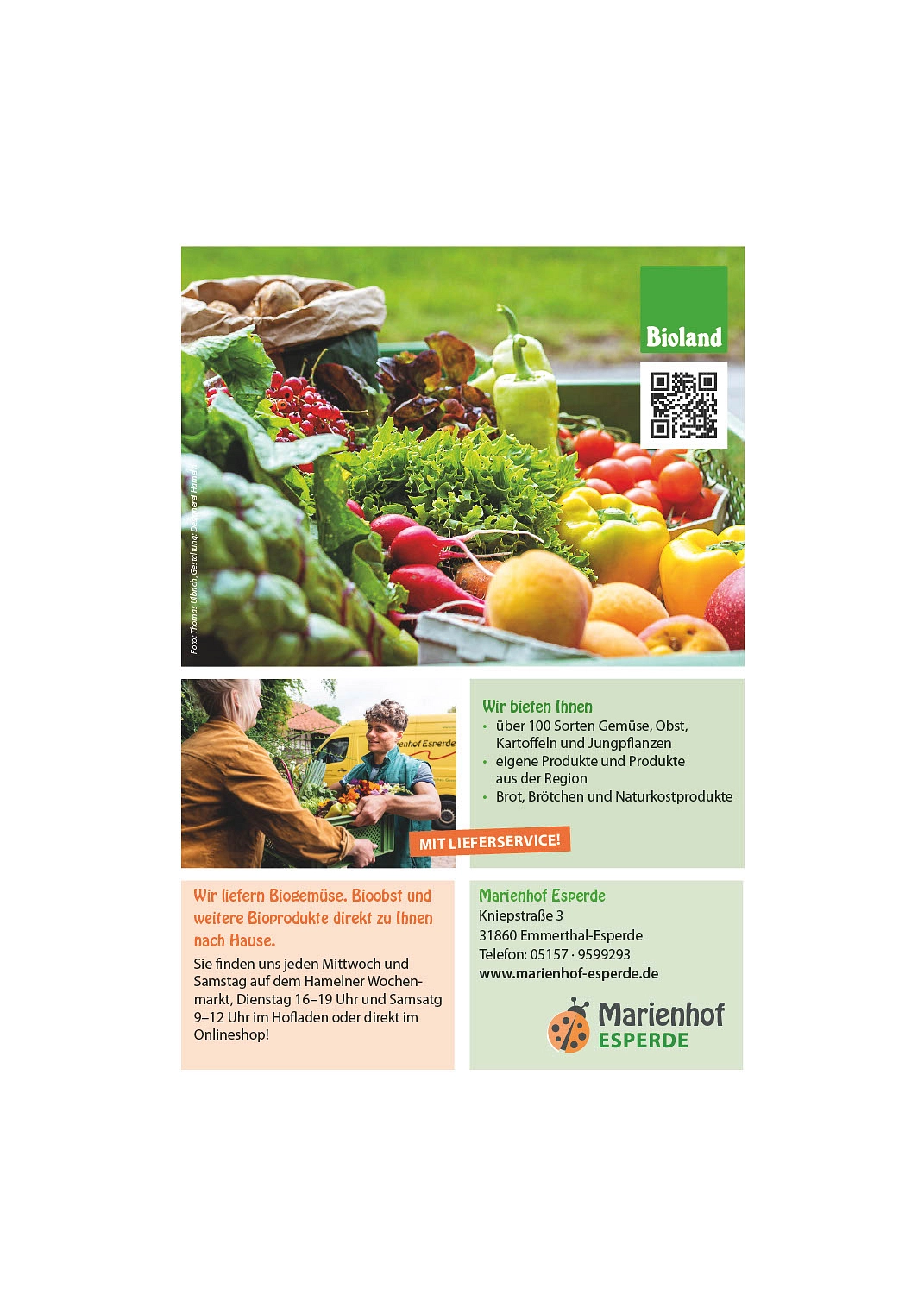 Flyer des Marienhofes&nbsp;&copy;&nbsp;Ilsetalschule