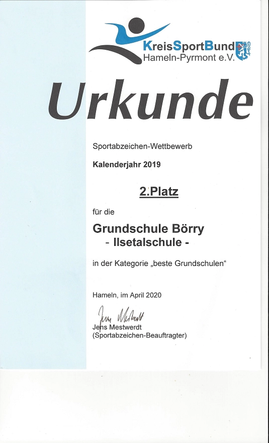 Urkunde Kreissportbund 2020.jpg&nbsp;&copy;&nbsp;Ilsetalschule